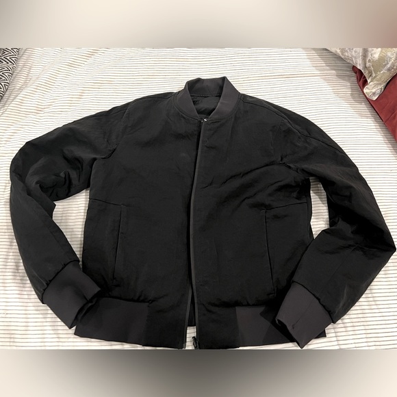 Lululemon Non-Stop Reversible Bomber Jacket in Black Size 8 - Picture 3 of 11